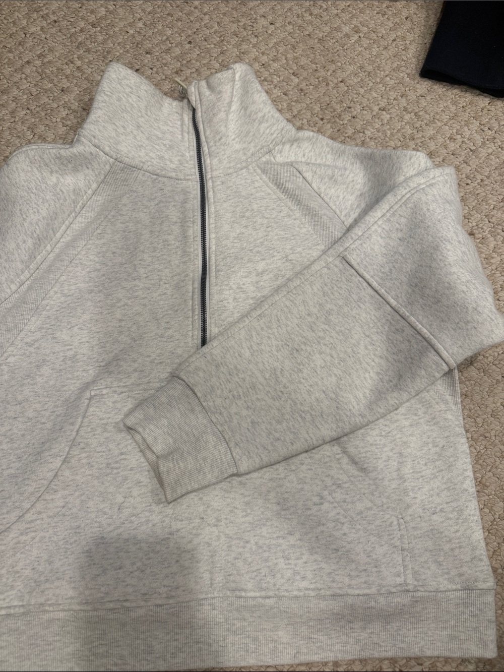 Women’s Jockey Cropped Half Zip, Size L
